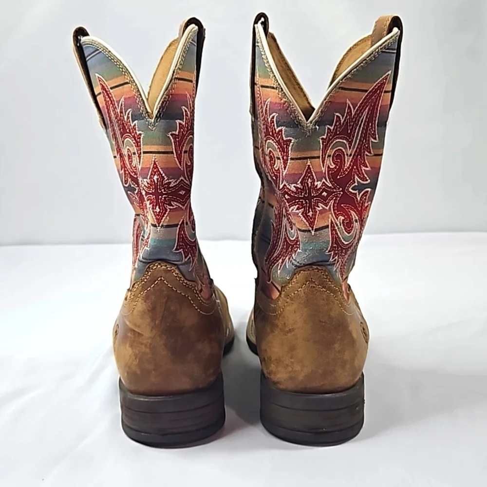 Ariat Womens Lonestar Square Toe Western Boots Size 5 - Picture 6 of 8